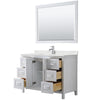 Custom image for White with Polished Chrome Trim / Giotto Quartz / 46