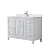Custom image for White with Polished Chrome Trim / Giotto Quartz / No Mirror