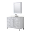 Custom image for White with Polished Chrome Trim / Giotto Quartz / Medicine Cabinet