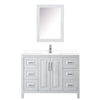 Custom image for White with Polished Chrome Trim / White Cultured Marble / Medicine Cabinet