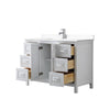Custom image for White with Polished Chrome Trim / White Cultured Marble / No Mirror