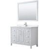 Custom image for White with Polished Chrome Trim / White Quartz / 46