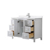 Custom image for White with Polished Chrome Trim / White Quartz / No Mirror