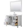 Custom image for White with Polished Chrome Trim / White Quartz / 46