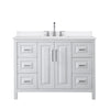 Custom image for White with Polished Chrome Trim / White Quartz / No Mirror