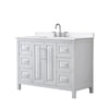 Custom image for White with Polished Chrome Trim / White Quartz / No Mirror