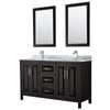 Custom image for Dark Espresso with Polished Chrome Trim / White Carrara Marble / 24
