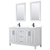 Custom image for White with Matte Black Trim / White Cultured Marble / 24