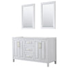 Custom image for White with Brushed Gold Trim / 24