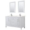 Custom image for White with Polished Chrome Trim / Carrara Cultured Marble / 24