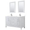 Custom image for White with Polished Chrome Trim / White Cultured Marble / 24
