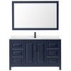 Custom image for Dark Blue with Matte Black Trim / White Quartz / 58