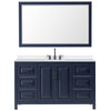 Custom image for Dark Blue with Matte Black Trim / White Quartz / 58