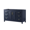 Custom image for Dark Blue with Brushed Gold Trim / No Mirror