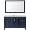Custom image for Dark Blue with Brushed Gold Trim / Giotto Quartz / 58
