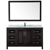 Custom image for Dark Espresso with Polished Chrome Trim / White Carrara Marble / 58