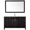 Custom image for Dark Espresso with Polished Chrome Trim / White Cultured Marble / 58