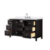 Custom image for Dark Espresso with Polished Chrome Trim / White Quartz / No Mirror
