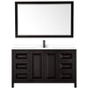 Custom image for Dark Espresso with Matte Black Trim / White Cultured Marble / 58