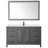 Custom image for Dark Gray with Matte Black Trim / White Quartz / 58