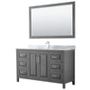 Custom image for Dark Gray with Polished Chrome Trim / White Carrara Marble / 58