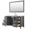 Custom image for Dark Gray with Polished Chrome Trim / White Quartz / 58