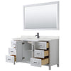 Custom image for White with Matte Black Trim / Giotto Quartz / 58