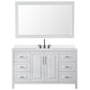 Custom image for White with Matte Black Trim / White Quartz / 58