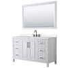 Custom image for White with Matte Black Trim / White Quartz / 58