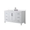 Custom image for White with Matte Black Trim / White Quartz / No Mirror