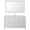 Custom image for White with Brushed Gold Trim / Giotto Quartz / 58