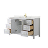 Custom image for White with Brushed Gold Trim / Giotto Quartz / No Mirror