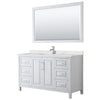 Custom image for White with Polished Chrome Trim / Giotto Quartz / 58