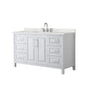 Custom image for White with Polished Chrome Trim / Giotto Quartz / No Mirror