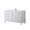 Custom image for White with Polished Chrome Trim / White Quartz / No Mirror