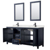 Custom image for Dark Blue with Matte Black Trim / Giotto Quartz / 24