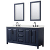 Custom image for Dark Blue with Matte Black Trim / Giotto Quartz / 24