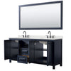 Custom image for Dark Blue with Matte Black Trim / Giotto Quartz / 70