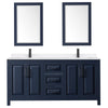 Custom image for Dark Blue with Matte Black Trim / White Quartz / 24