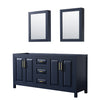 Custom image for Dark Blue with Brushed Gold Trim / Medicine Cabinets
