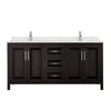 Custom image for Dark Espresso with Polished Chrome Trim / Giotto Quartz / No Mirror