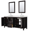 Custom image for Dark Espresso with Polished Chrome Trim / Giotto Quartz / 24