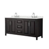 Custom image for Dark Espresso with Polished Chrome Trim / Giotto Quartz / No Mirror