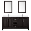 Custom image for Dark Espresso with Polished Chrome Trim / White Quartz / 24