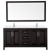 Custom image for Dark Espresso with Polished Chrome Trim / White Quartz / 70