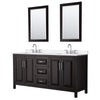 Custom image for Dark Espresso with Polished Chrome Trim / White Quartz / 24