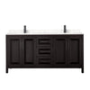 Custom image for Dark Espresso with Matte Black Trim / Carrara Cultured Marble / No Mirror