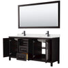 Custom image for Dark Espresso with Matte Black Trim / Giotto Quartz / 70