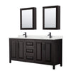 Custom image for Dark Espresso with Matte Black Trim / Giotto Quartz / Medicine Cabinets