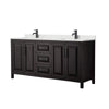 Custom image for Dark Espresso with Matte Black Trim / Giotto Quartz / No Mirror